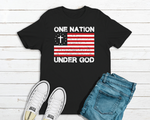 One Nation Under God Men's T-Shirt in Black