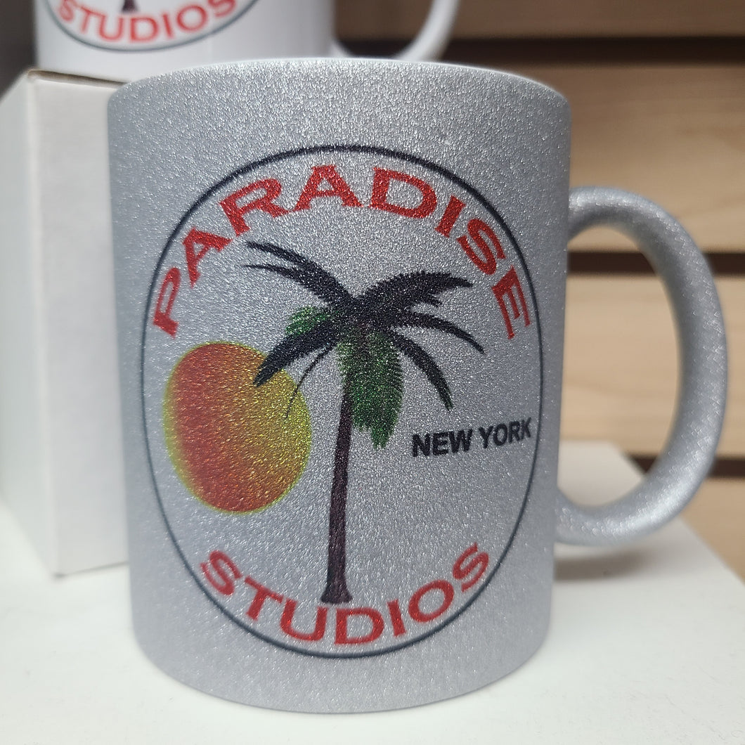 Paradise Studios Silver Glitter Coffee Mug