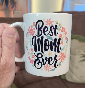 Best Mom Ever - 20oz Stainless Steel Hot & Cold Tumbler and 11oz Ceramic Mug
